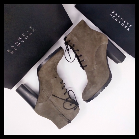 Barneys New York Shoes - Barneys New York's Suede Leather Ankle Booties!